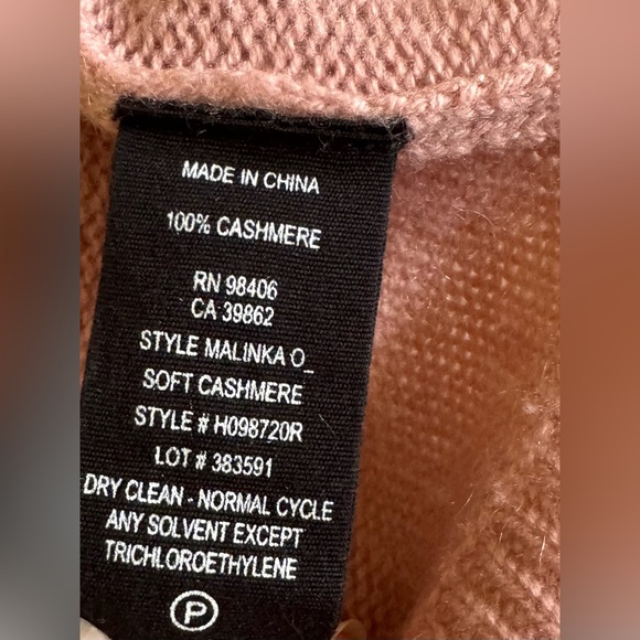 Theory 100% Cashmere Malinka Belted Wrap Cardigan in A Dark Mauve Color Sz S - Picture 8 of 13